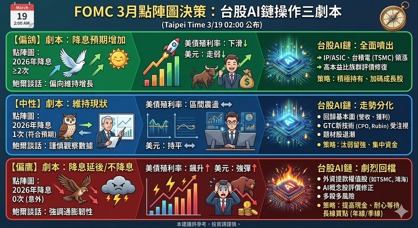 聯 準 會 利 率 決 策 三 種 劇 本 評 估 