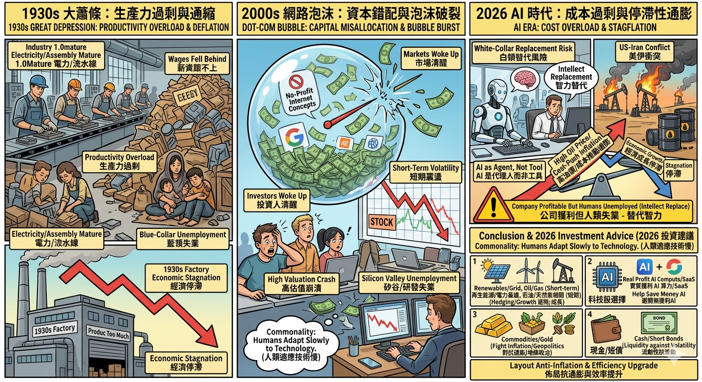 技 術 、 戰 爭 與 失 業 的 三 個 時 代 對 比 技 術 、 戰 爭 與 失 業 的 三 個 時 代 對 比
