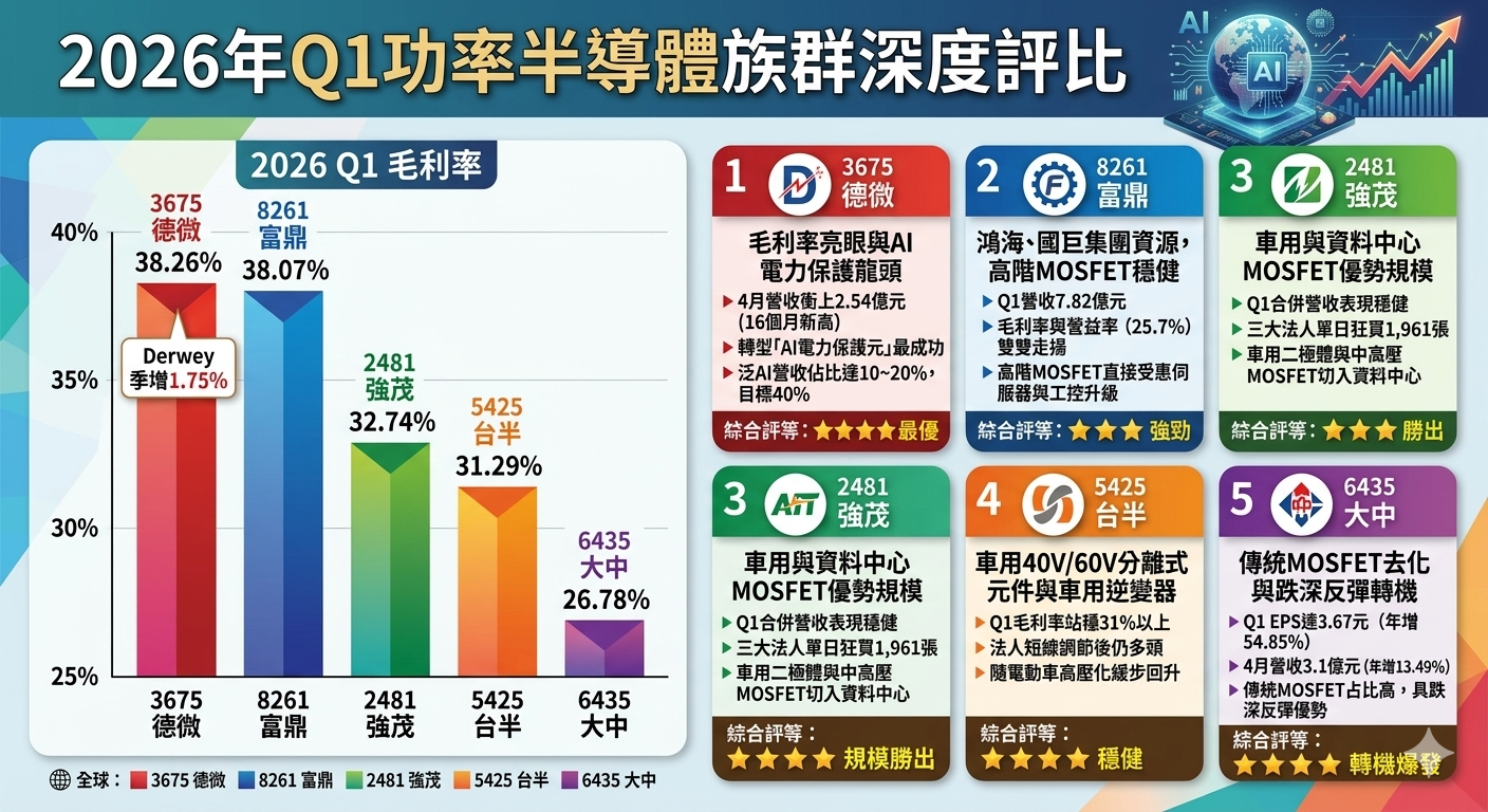 功 率 半 導 體 大 比 拚 