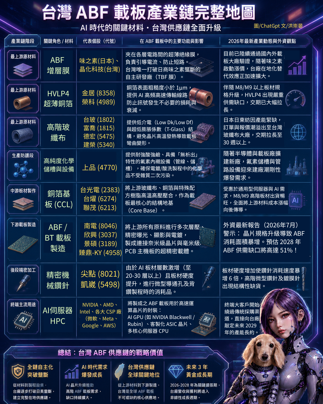 A B F 產 業 鏈 ( 台 灣 ) A B F 產 業 鏈 ( 台 灣 )