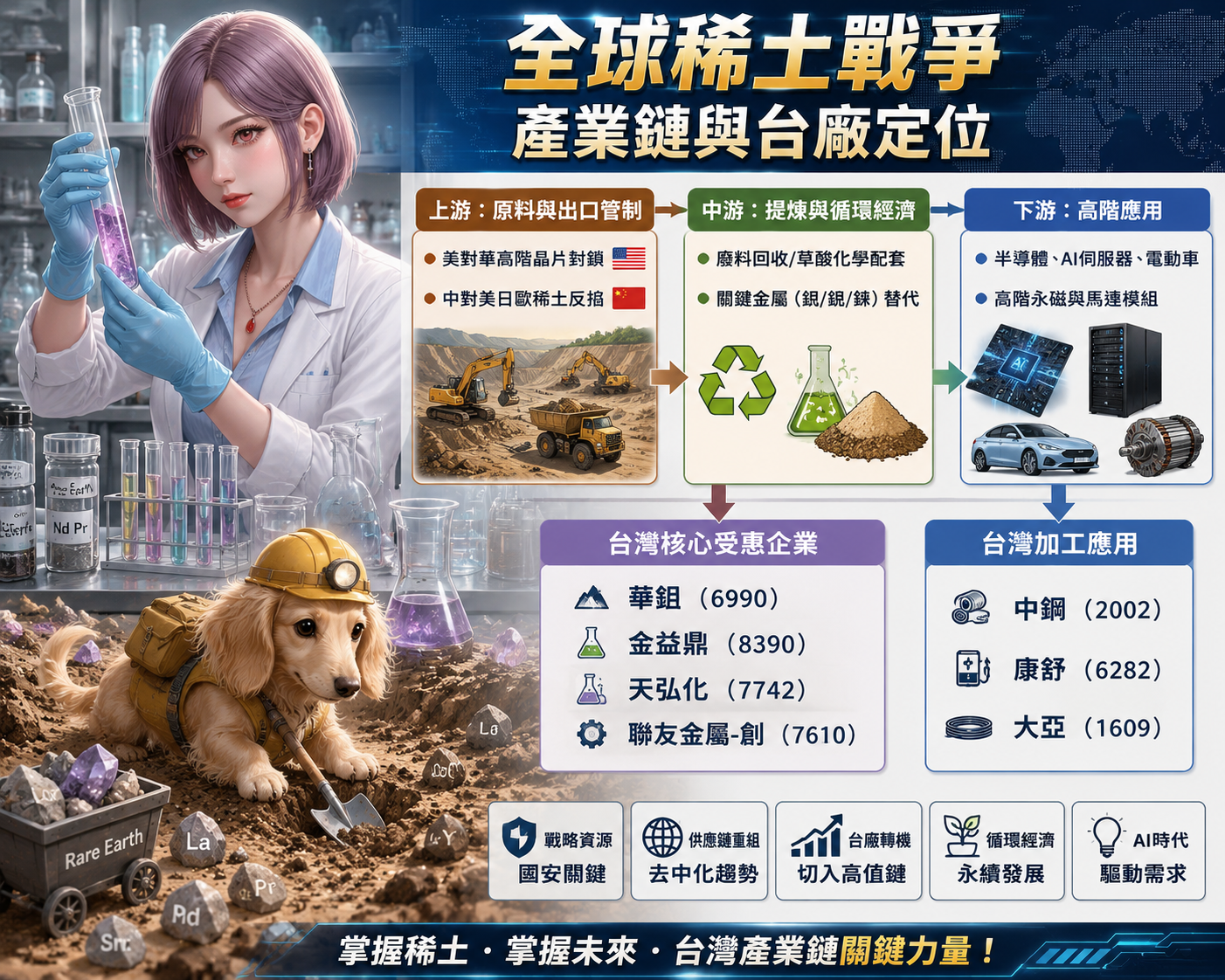 針 對 稀 土 台 灣 的 機 會 